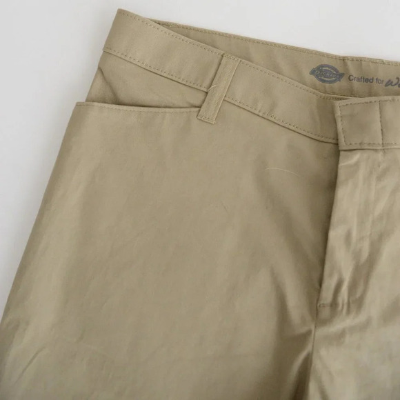 Dickies Beige Curvy Style Stretch Twill Pants Size 12R NWT - Picture 12 of 16